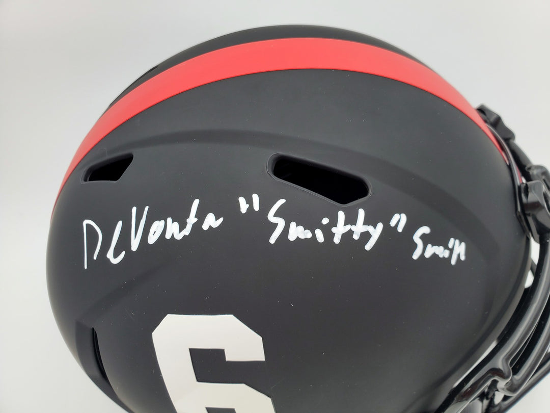 Devonta Smith Signed Alabama Crimson Tide Eclipse Black Full Size Replica Speed