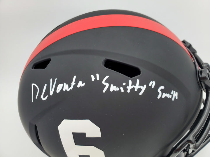 Devonta Smith Signed Alabama Crimson Tide Eclipse Black Full Size Replica Speed