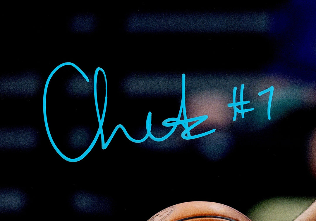 Chet Holmgren Signed 16x20 Photo Oklahoma City Thunder Beckett BAS Witness