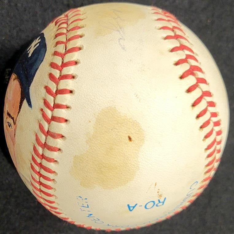 Joe Dimaggio signed Hand Painted OAL AL American League Baseball autograph ~ JSA