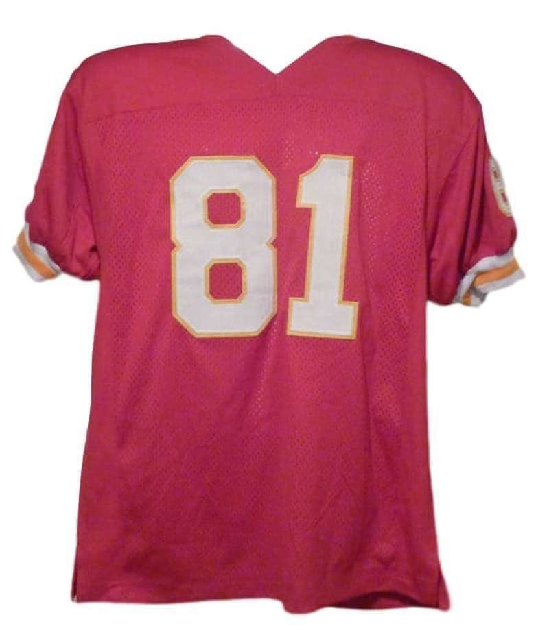 Tony Moeaki Autographed/Signed Pro Style Red XL Jersey 12437