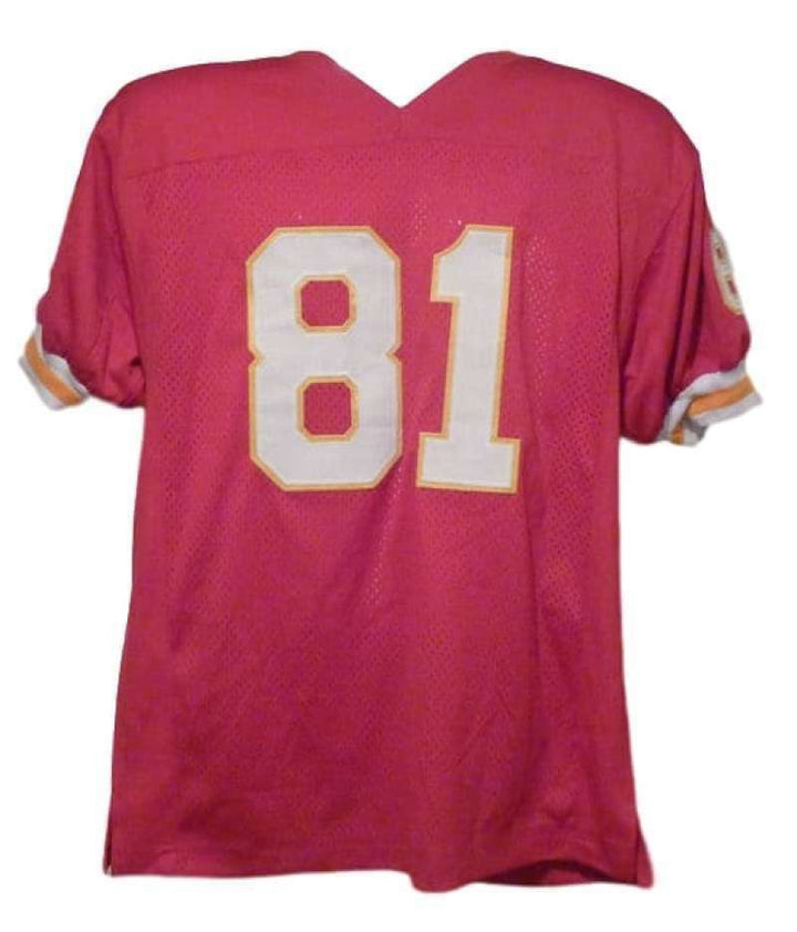 Tony Moeaki Autographed/Signed Pro Style Red XL Jersey 12437