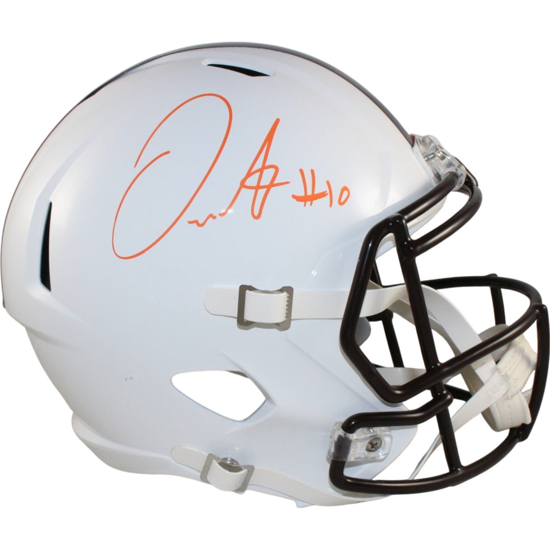 Quinshon Judkins Signed Cleveland Browns F/S 23 Alt Helmet Beckett Witness 55163