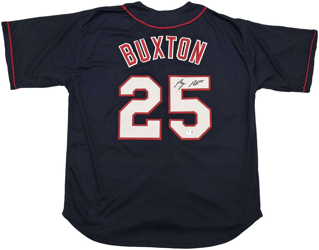 Minnesota Twins Byron Buxton Signed Blue Jersey Beckett Witness