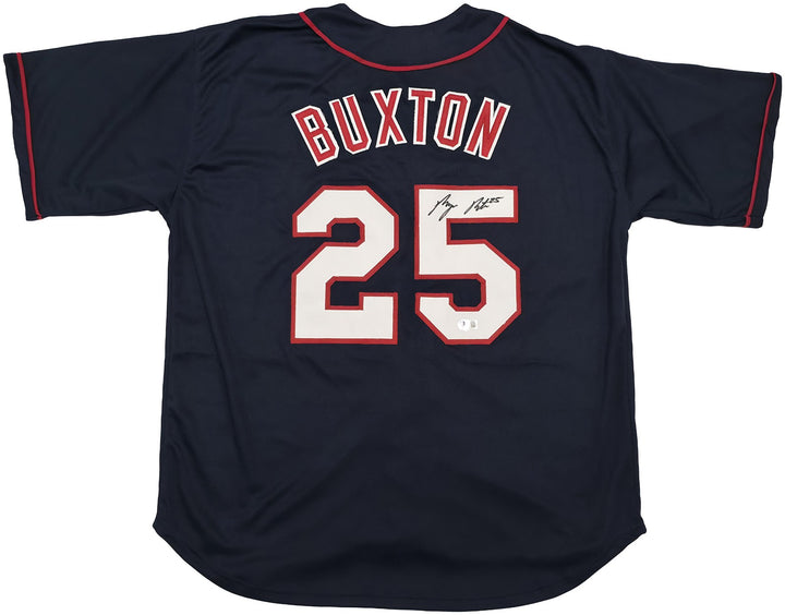 Minnesota Twins Byron Buxton Signed Blue Jersey Beckett Witness
