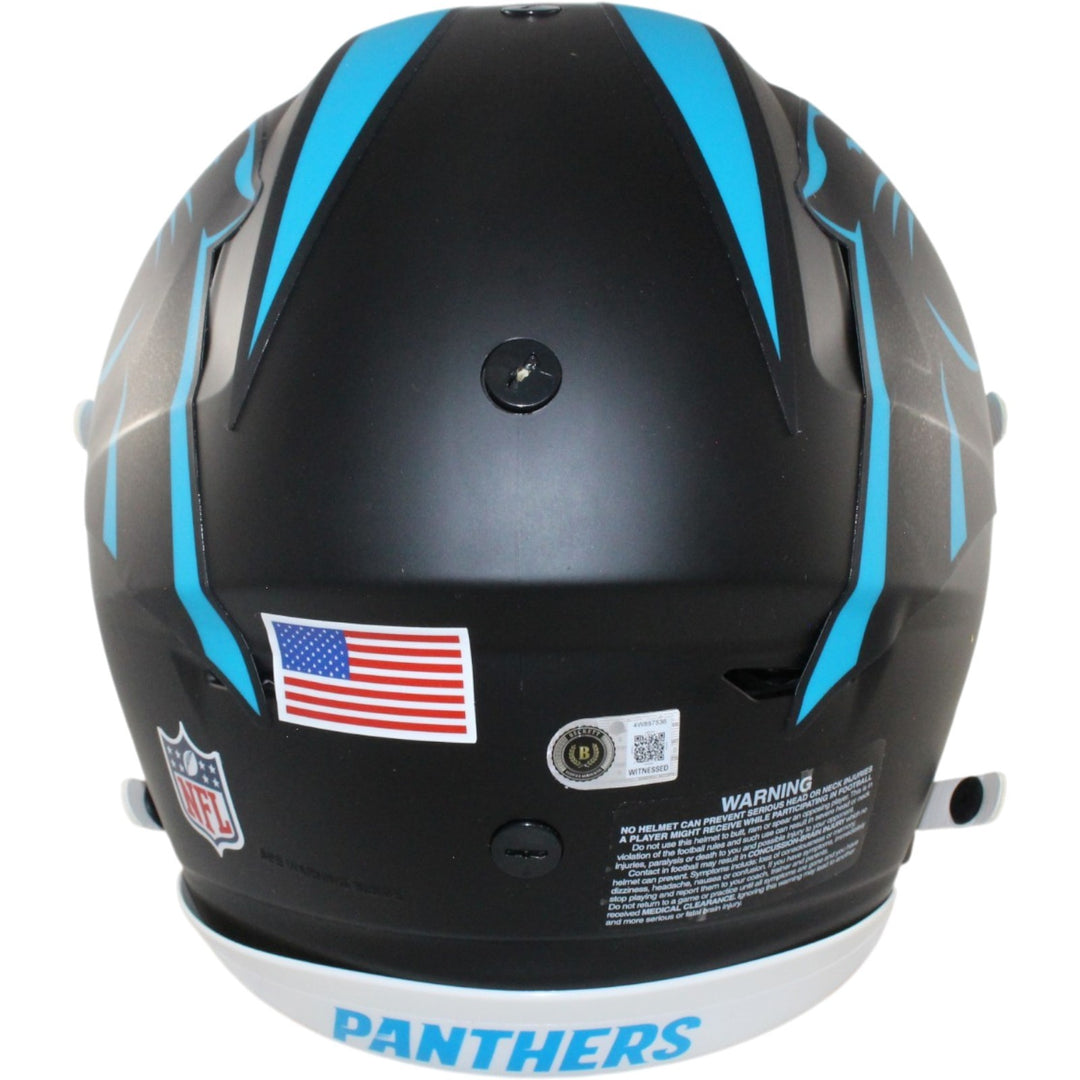Luke Kuechly Autographed Carolina Panthers SpeedFlex Alt Helmet Beckett W 56887