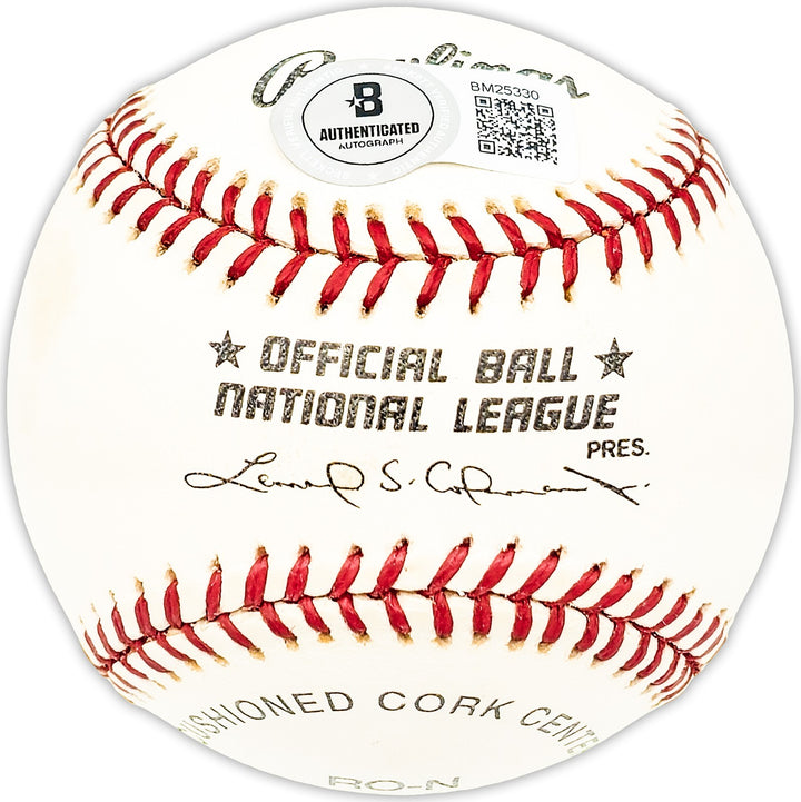 Rod Miller Signed NL Baseball Brooklyn Dodgers "Dodgers 1957" Beckett QR