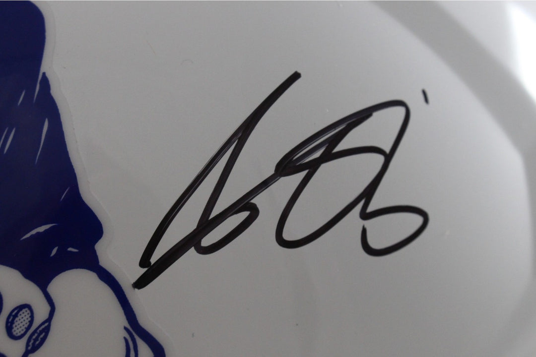 AJ Brown Signed New England Patriots 82-89 TB Authentic Helmet Beckett WIT 57975