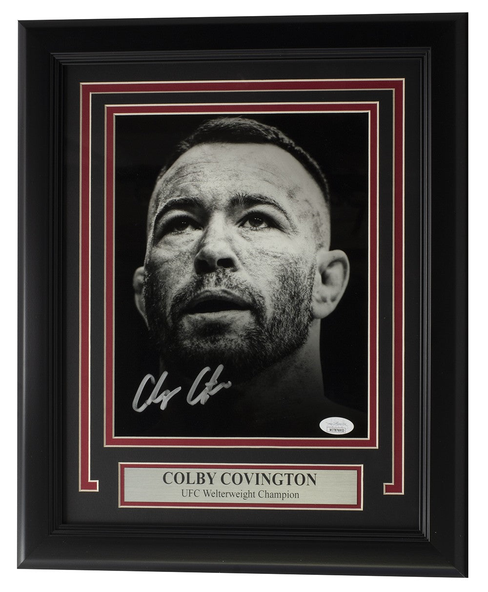 Colby Covington Signed Framed 8x10 UFC Photo JSA ITP