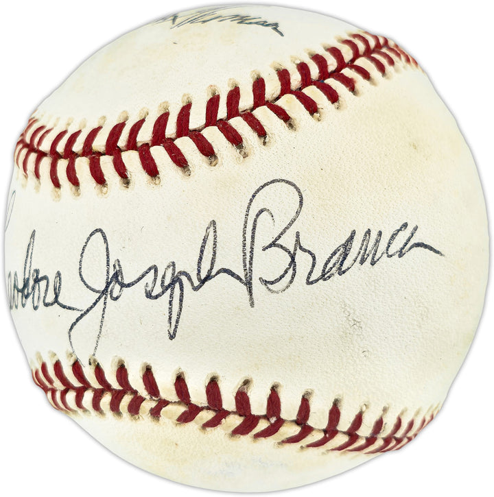 Bobby Thomson & Ralph Branca Autographed Signed AL Baseball Full Names Beckett