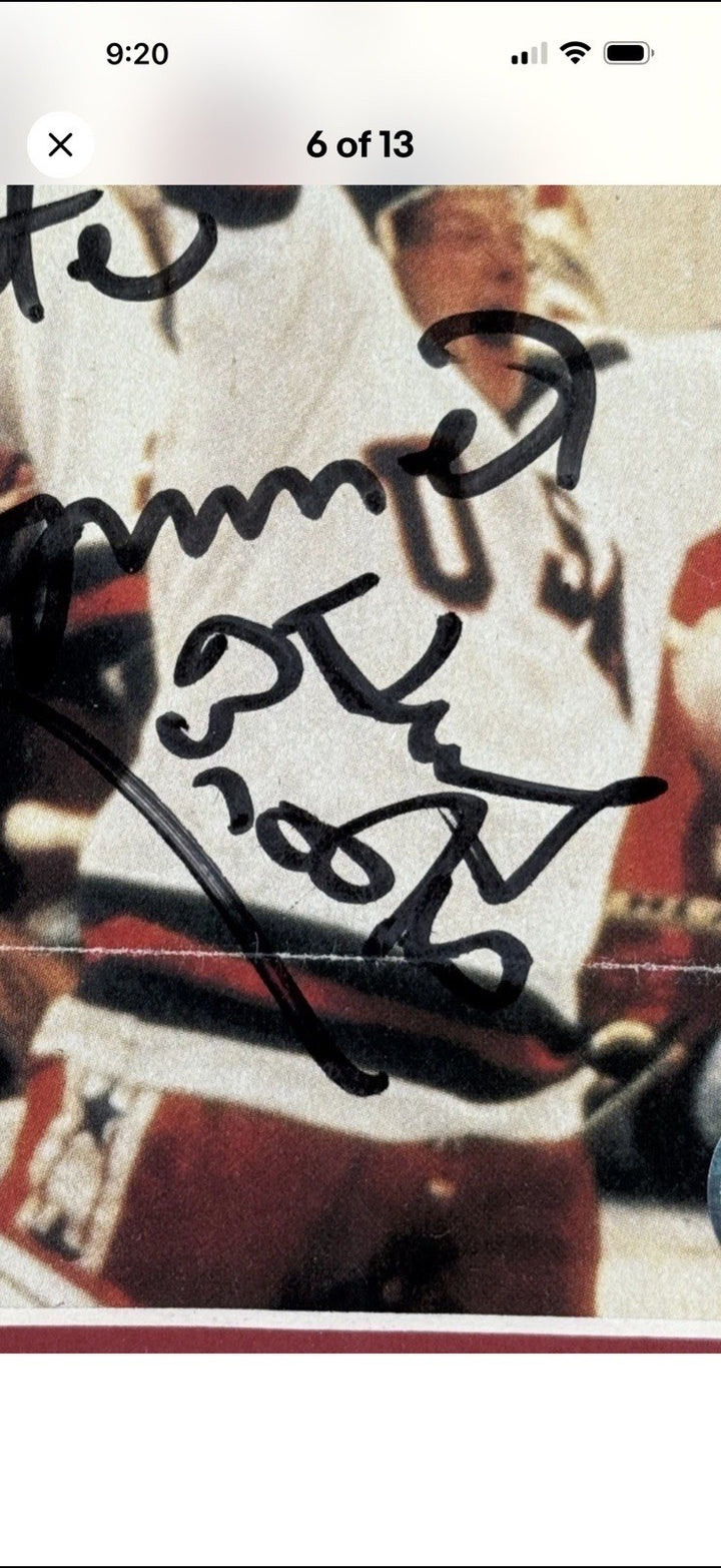1980 Usa Miracle Ice Signed Photo Framed Herb Brooks Jim Craig Eruzione Auto BAS