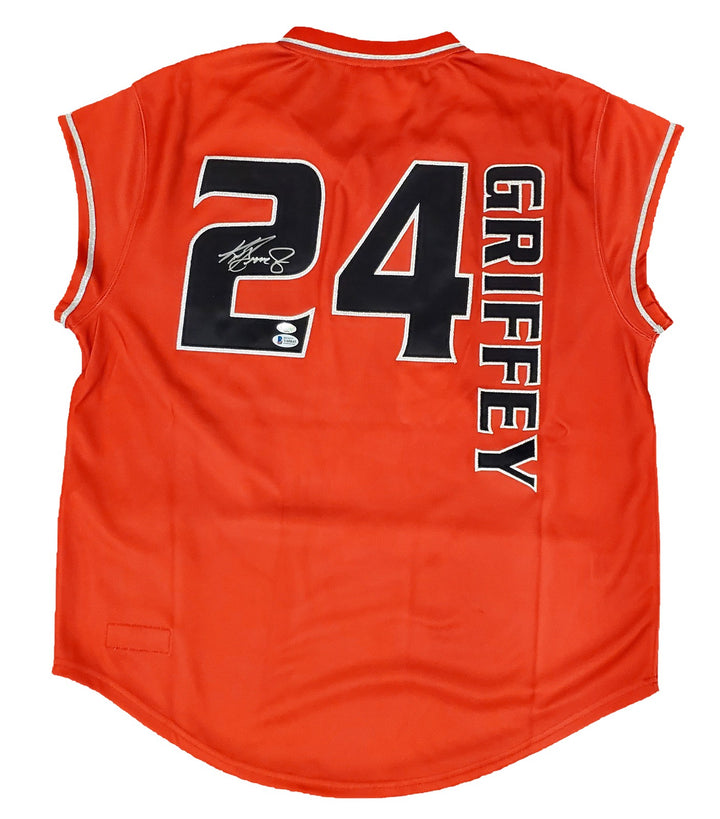 Mariners Ken Griffey Jr. Auto Red Mitchell Ness Turn Forward The Clock Jersey 44