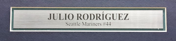 Seattle Mariners Julio Rodriguez Signed Framed Teal Nike Jersey JSA