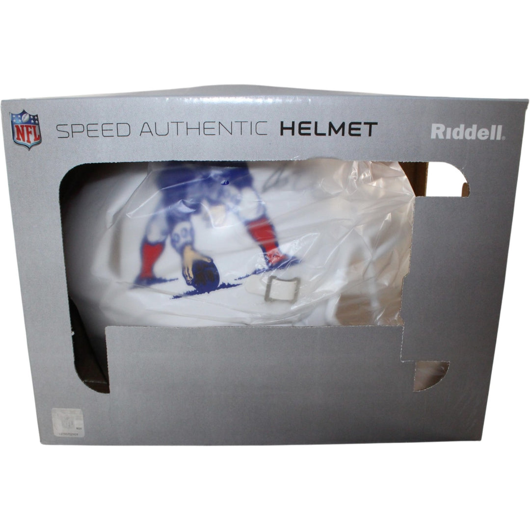AJ Brown Signed New England Patriots 82-89 TB Authentic Helmet Beckett WIT 57975