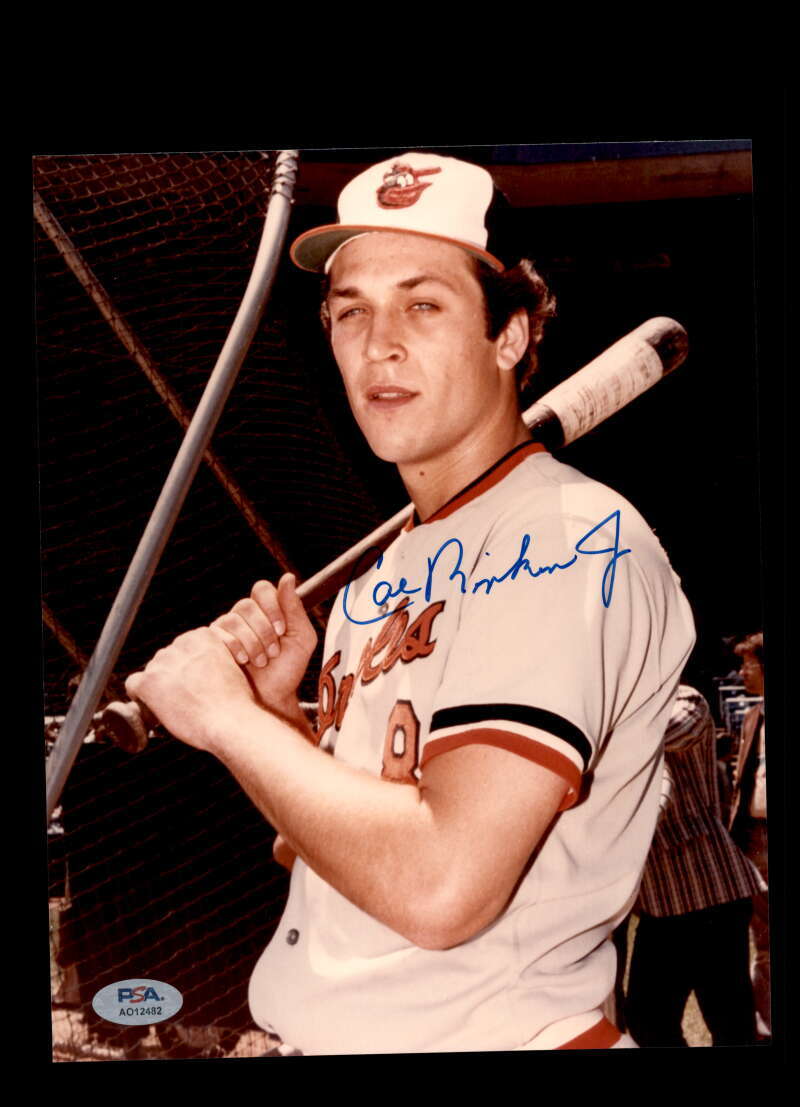 Cal Ripken Jr PSA DNA Signed 8x10 Photo Autograph Orioles