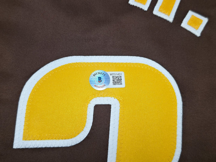 San Diego Padres Fernando Tatis Jr. Signed Brown Jersey Beckett Wit