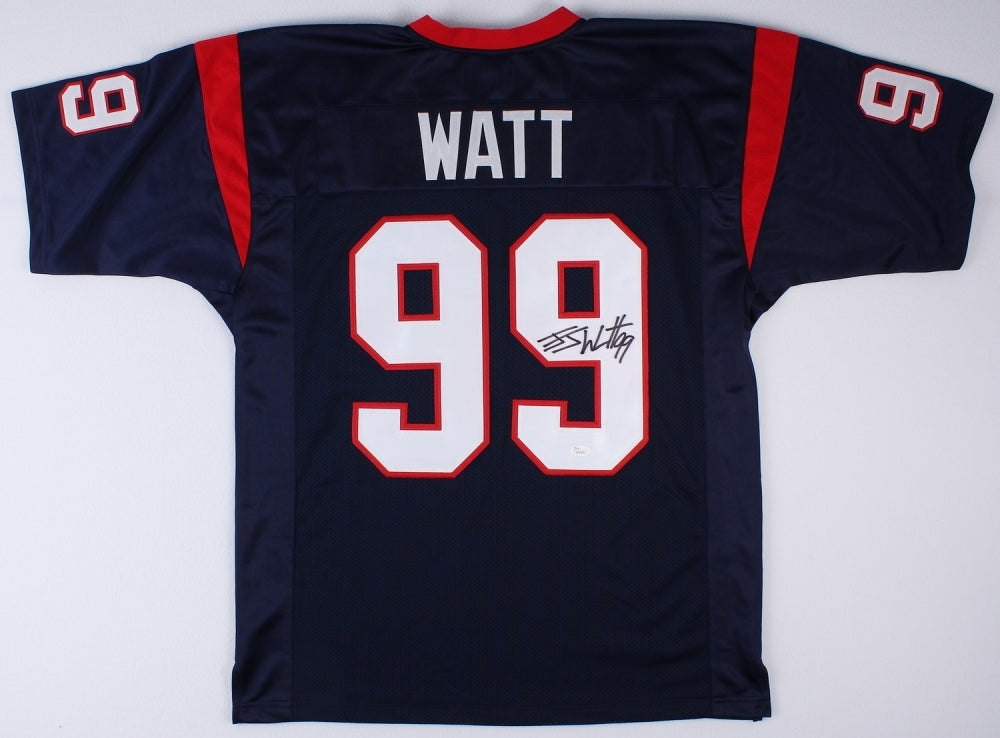 JJ Watt Signed Texans Jersey JSA COA Autograph Houston J.J. Blue