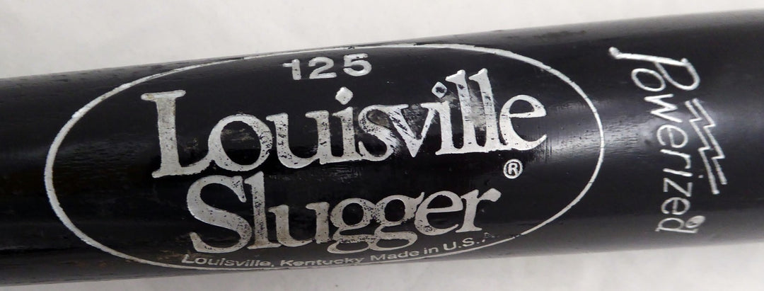 Rich Amaral Signed Black L Slugger P89 Game Used Bat Seattle Mariners Cracked