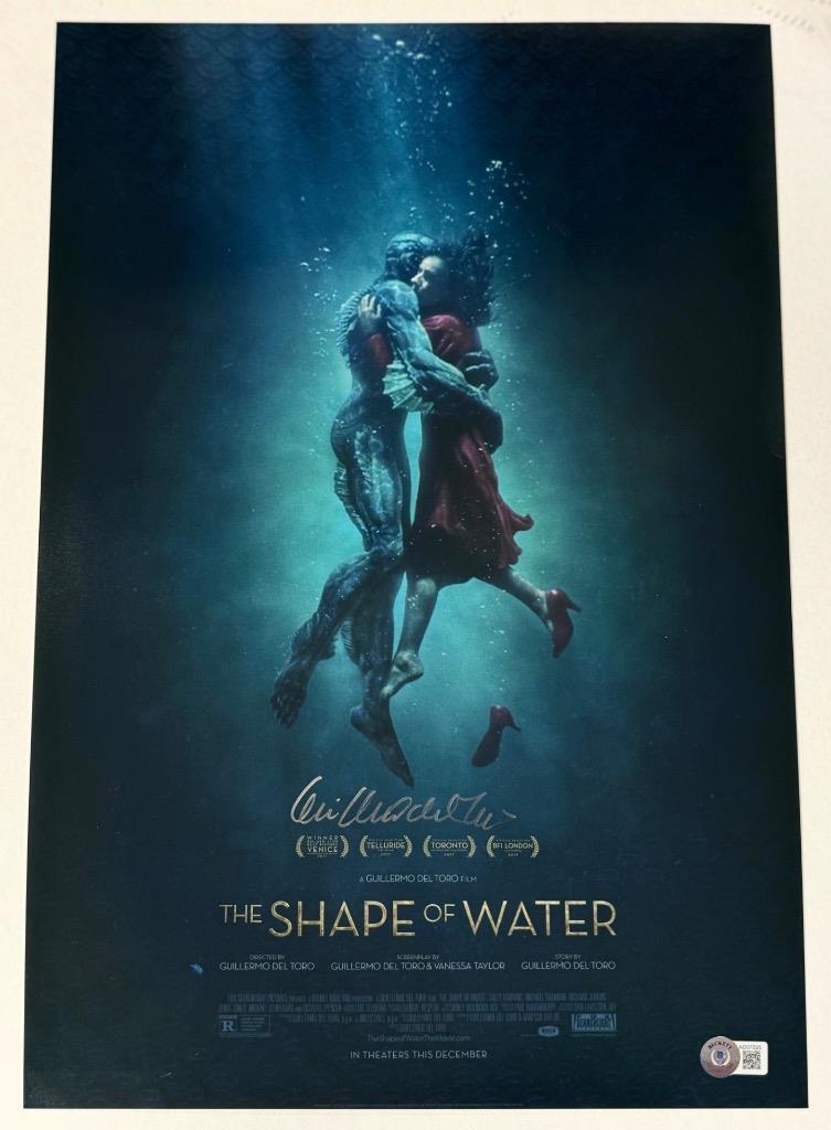 Guillermo Del Toro signed The Shape of Water 12x18 photo autograph Beckett BAS C