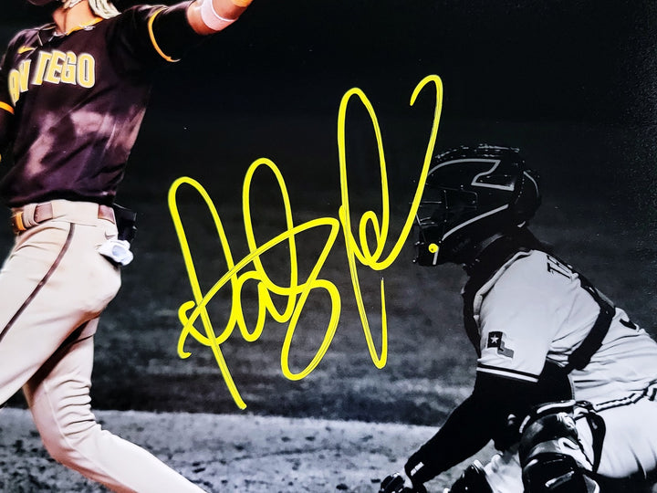 Fernando Tatis Jr. Signed 11x14 Photo Padres Spotlight In Yellow Beckett