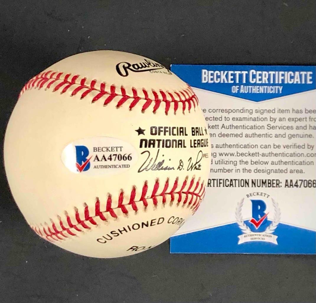 Ron Swoboda "1969 Amazin' Mets" inscription signed NL Baseball BAS COA Beckett