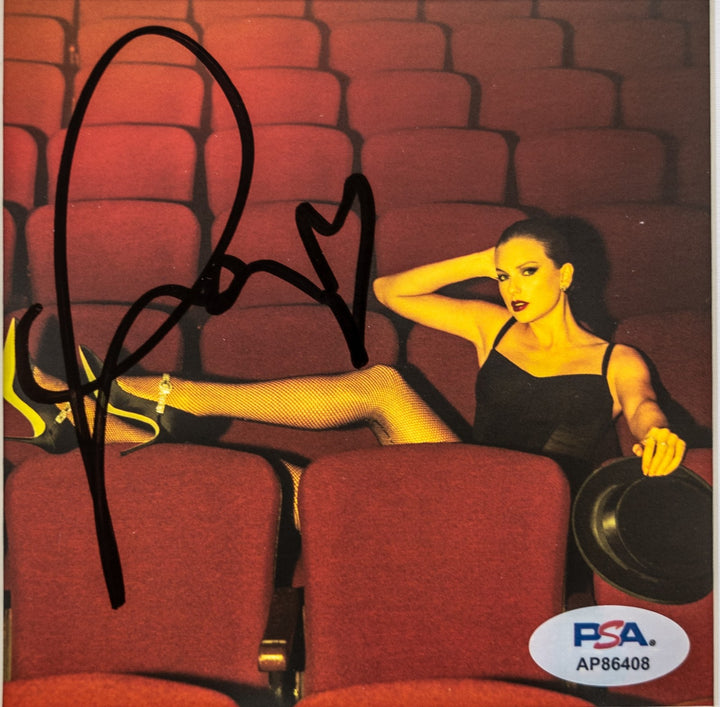 Taylor Swift Signed CD Cover Framed PSA/DNA The Life of a Showgirl