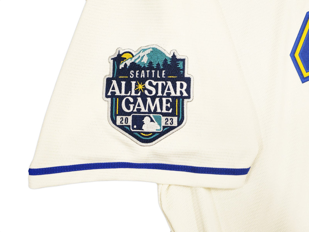 Mariners Ken Griffey Jr. Auto Cream Nike 2023 ASG Patch Jersey Size XL Beckett