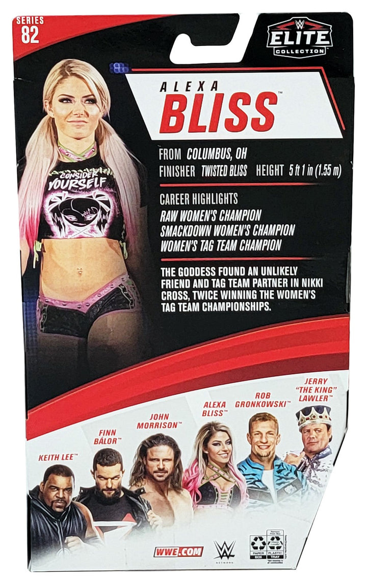 Alexa Bliss Auto WWE Elite Collection #82 Action Figure "5 Feet Of Fury" Beckett