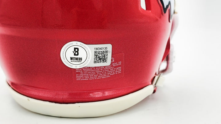 Skyy Moore Auto Chiefs Red Speed Mini Helmet "SB LVII LVIII Champs" Beckett Wit