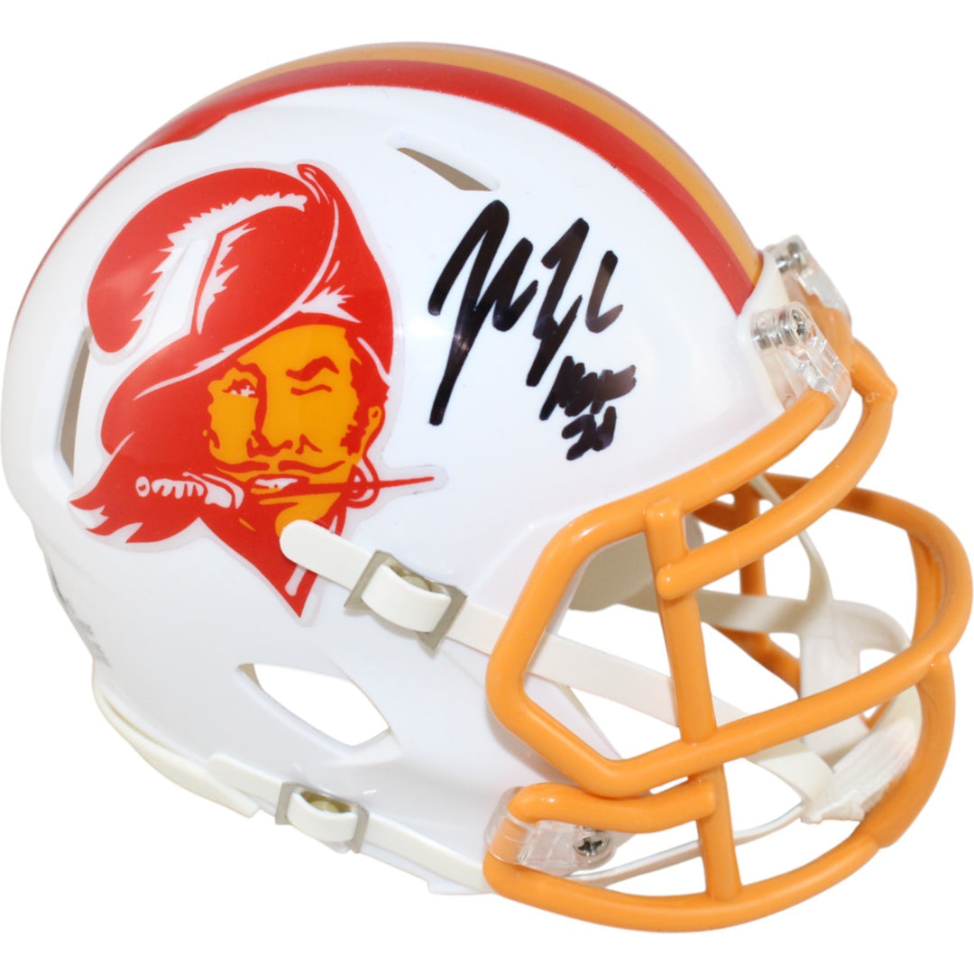 John Lynch Autographed Tampa Bay Buccaneers TB Mini Helmet HOF Beckett 51447