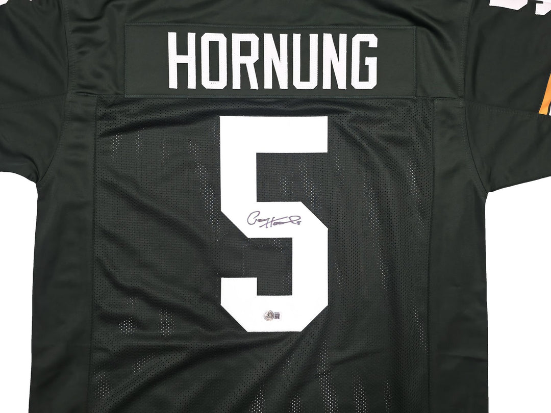 Green Bay Packers Paul Hornung Signed Green Jersey Beckett QR