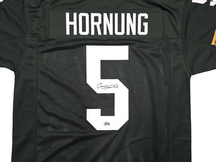 Green Bay Packers Paul Hornung Signed Green Jersey Beckett QR