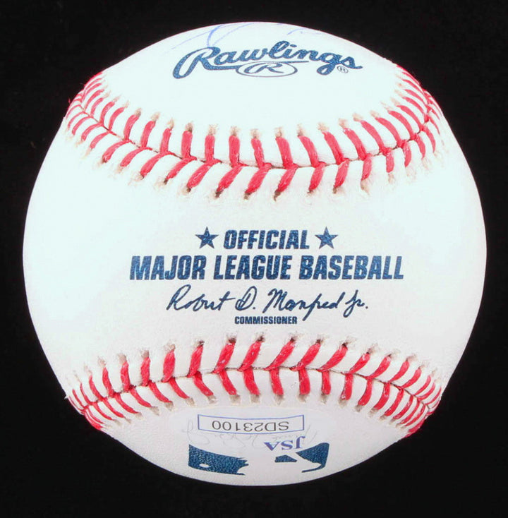 CHANCE ADAMS SIGNED BALL JSA SIGNATURE DEBUT COA ROYALS YANKEES COLORADO ROCKIES