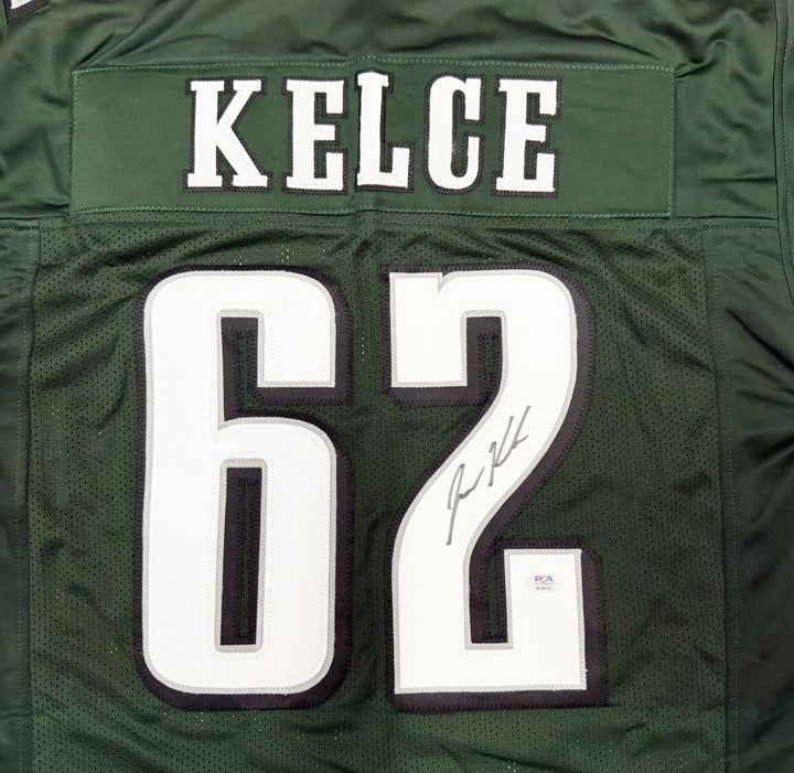 Jason Kelce Signed Philadelphia Eagles Green Jersey PSA/DNA ITP