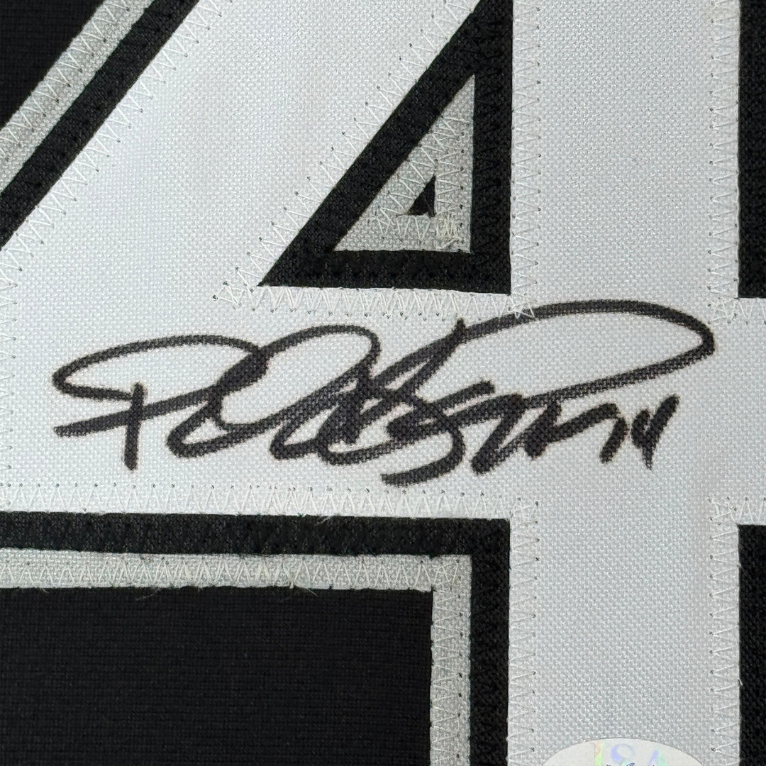 Framed Autographed/Signed Paul Konerko 35x39 Chicago Black Jersey JSA COA