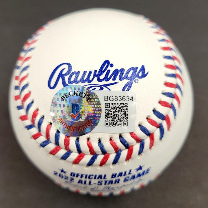 Dansby Swanson signed 2022 All-Star Game Baseball autograph (B) Beckett BAS Holo