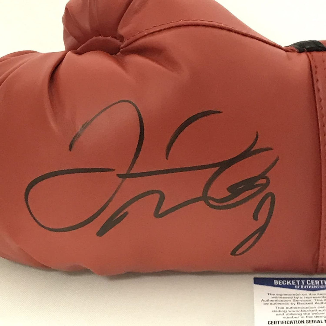 Autographed/Signed Floyd Mayweather Jr Everlast Boxing Glove Beckett COA