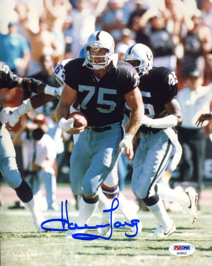Howie Long Psa Dna Coa Autograph 8x10 Raiders Photo  Hand Signed Authenticated