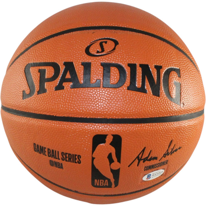 Allen Iverson Signed Philadelphia 76ers Spalding Basketball Beckett WIT 28383