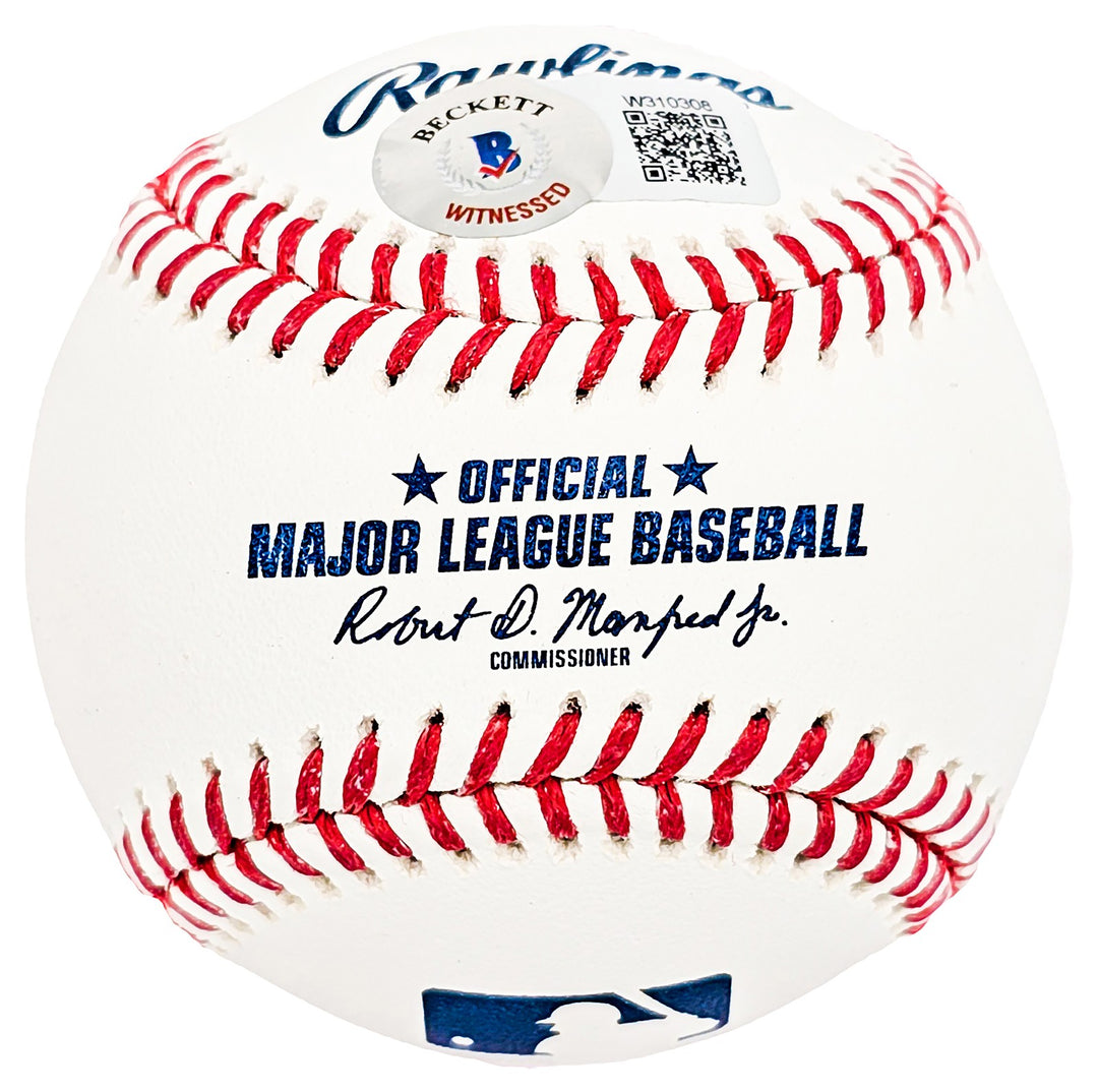 Ron Guidry Signed Official MLB Baseball Yankees "77 & 78 WS Champs" Beckett Wit