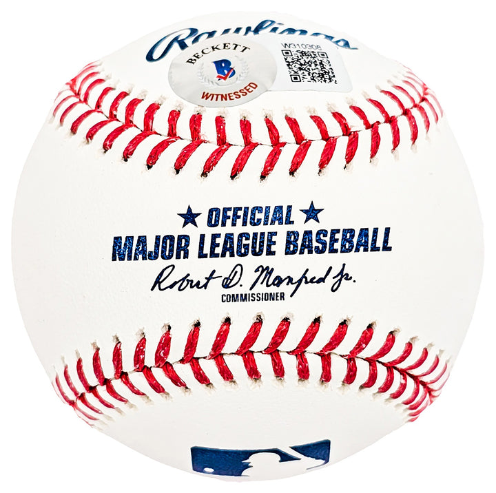Ron Guidry Signed Official MLB Baseball Yankees "77 & 78 WS Champs" Beckett Wit