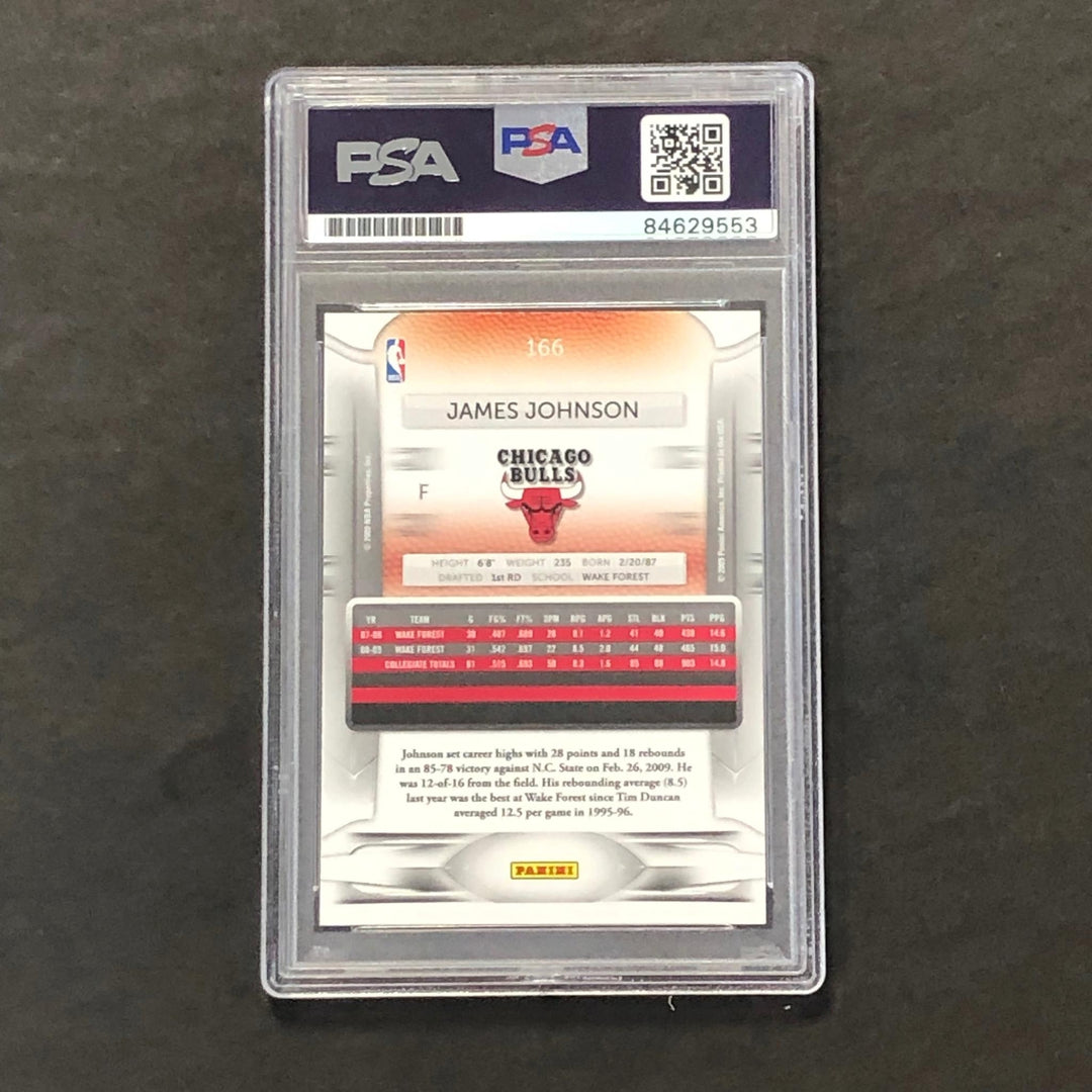 2009-10 Panini Prestige #166 James Johnson Signed Card AUTO PSA/DNA Slabbed RC B
