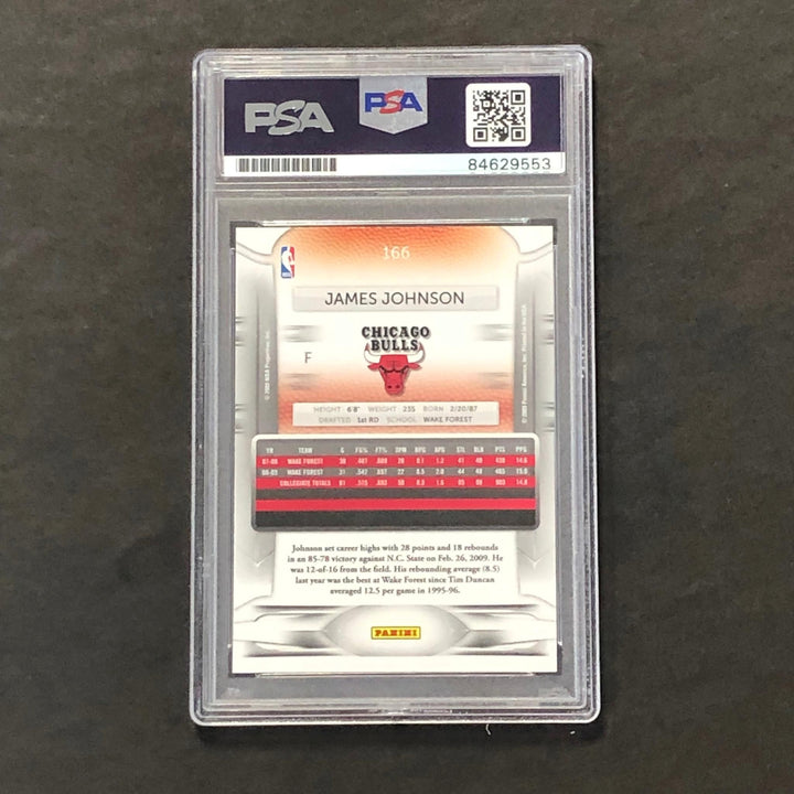 2009-10 Panini Prestige #166 James Johnson Signed Card AUTO PSA/DNA Slabbed RC B