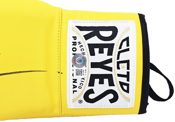 Michael B. Jordan Signed Yellow Reyes Boxing Glove Left Handed LH Beckett Wit