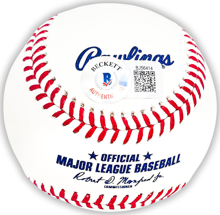 Vince Coleman Signed MLB Baseball St. Louis Cardinals "85 NL ROY" Beckett