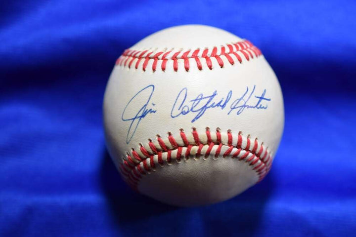 Jim Catfish Hunter PSA DNA Autograph American League OAL Signed Baseball Yankees