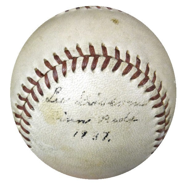 Lee Grissom Signed Hutch Baseball Reds "Cinci Reds 1937" PSA/DNA #X23708