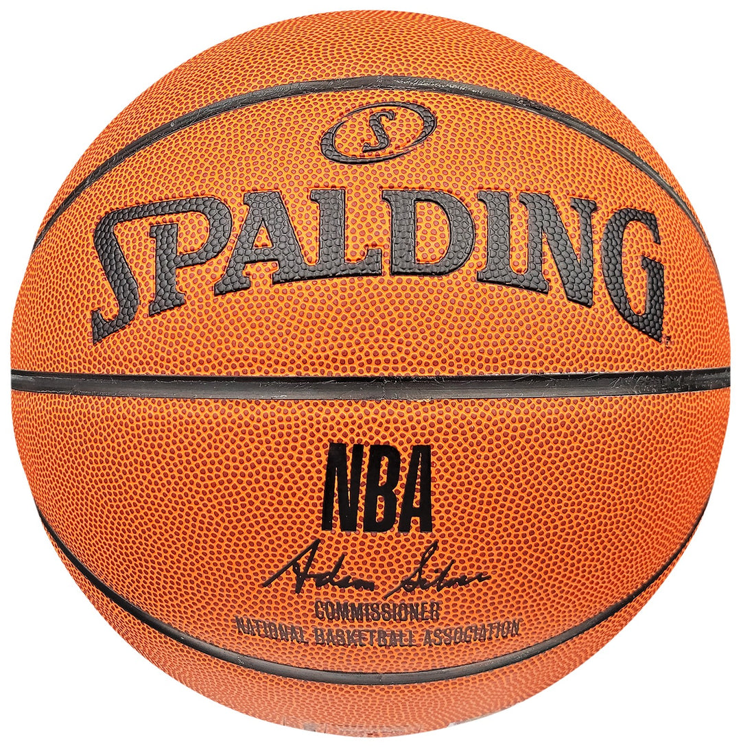 Shawn Kemp Signed Official Spalding White Logo Basketball Supersonics MCS Holo