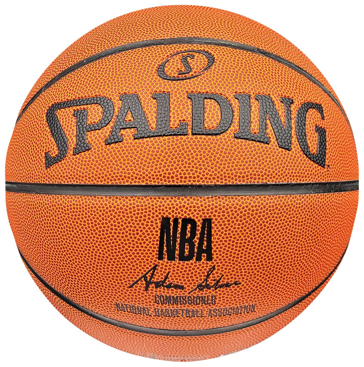 Shawn Kemp Signed Official Spalding White Logo Basketball Supersonics MCS Holo