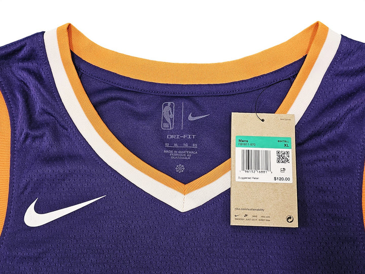 Phoenix Suns Kevin Durant Signed Purple Nike Icon Edition Jersey Size 52 Beckett